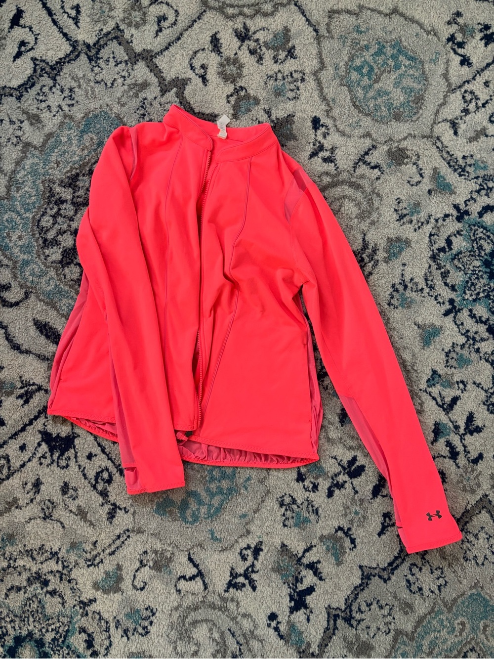 Under Armour Women's Coral Pink Full-Zip Training Jacket